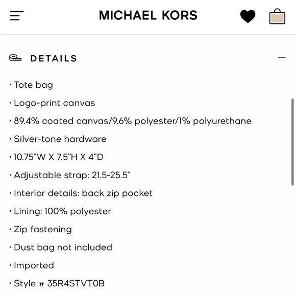 #100 - Micheal Kors - Jet Set Travel Top-Zip Tote Bag! - Picture 6 of 7